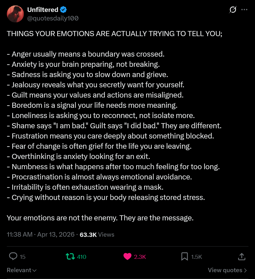 What Your Emotions Are Trying To Tell&nbsp;You